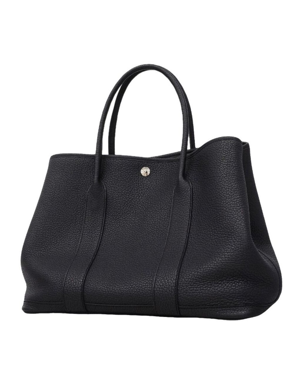 Hermes Tote Bag Garden Party PM Negonda Bleu Nuit Silver